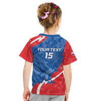 Custom Slovakia Football Kid T Shirt Come On Sokoli - Wonder Print Shop