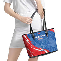 Slovakia Football Leather Tote Bag Come On Sokoli - Wonder Print Shop