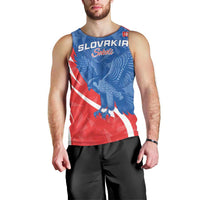 Custom Slovakia Football Men Tank Top Come On Sokoli - Wonder Print Shop