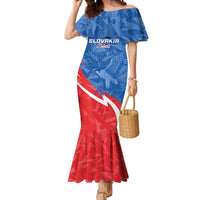Custom Slovakia Football Mermaid Dress Come On Sokoli - Wonder Print Shop