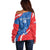 Custom Slovakia Football Off Shoulder Sweater Come On Sokoli - Wonder Print Shop