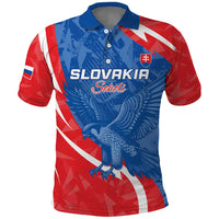 Custom Slovakia Football Polo Shirt Come On Sokoli - Wonder Print Shop