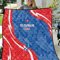 Slovakia Football Quilt Come On Sokoli - Wonder Print Shop