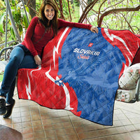 Slovakia Football Quilt Come On Sokoli - Wonder Print Shop