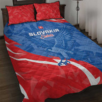 Slovakia Football Quilt Bed Set Come On Sokoli - Wonder Print Shop
