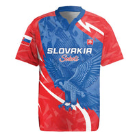 Custom Slovakia Football Rugby Jersey Come On Sokoli - Wonder Print Shop