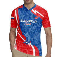 Custom Slovakia Football Rugby Jersey Come On Sokoli - Wonder Print Shop