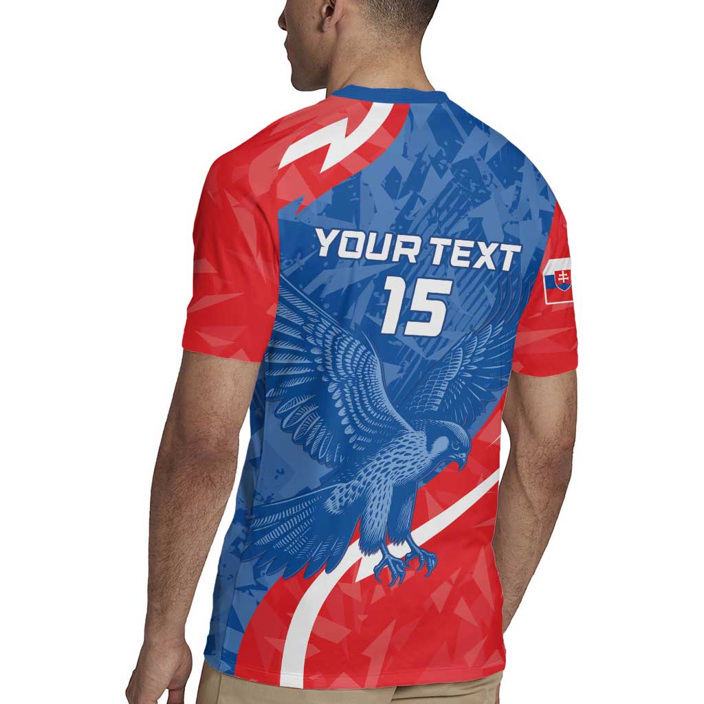 Custom Slovakia Football Rugby Jersey Come On Sokoli - Wonder Print Shop