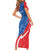 Custom Slovakia Football Short Sleeve Bodycon Dress Come On Sokoli - Wonder Print Shop