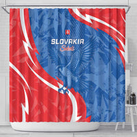 Slovakia Football Shower Curtain Come On Sokoli - Wonder Print Shop