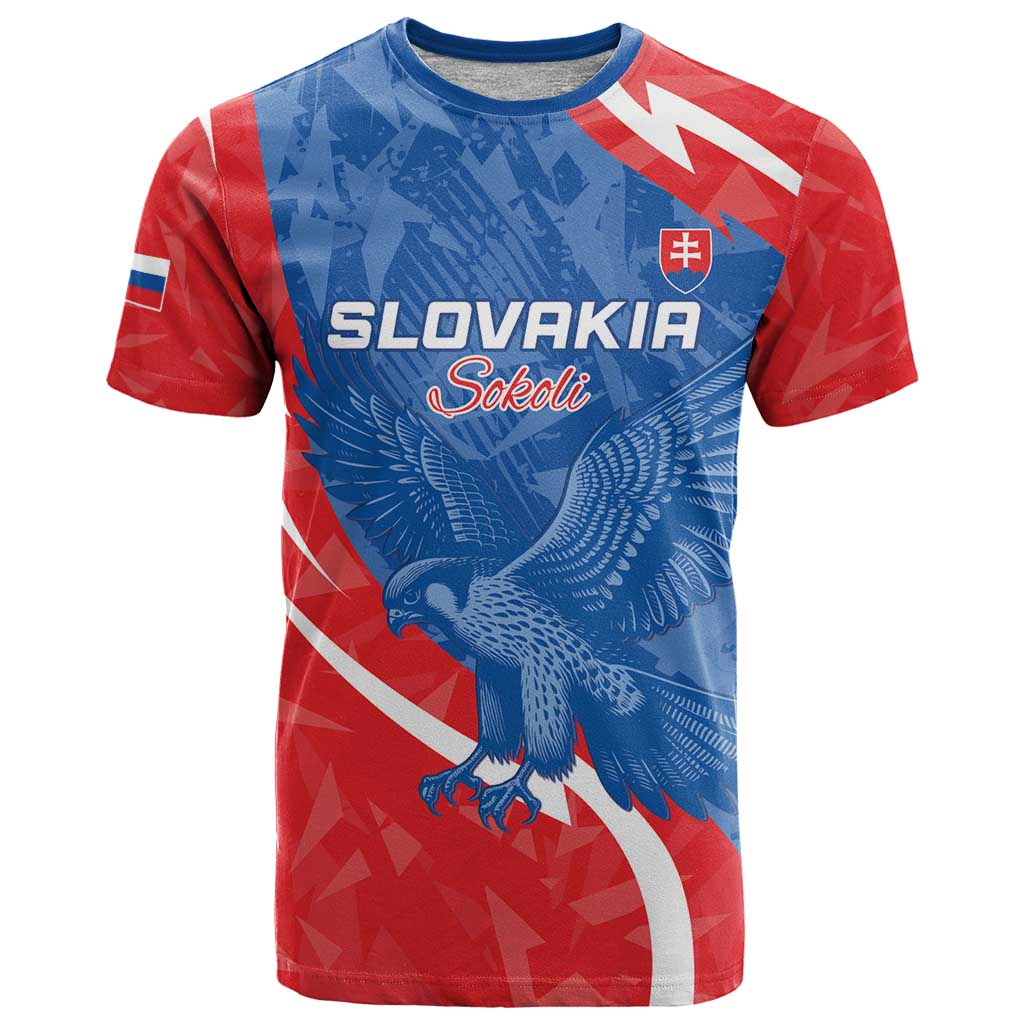 Custom Slovakia Football T Shirt Come On Sokoli - Wonder Print Shop