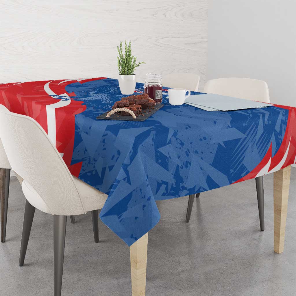 Slovakia Football Tablecloth Come On Sokoli - Wonder Print Shop
