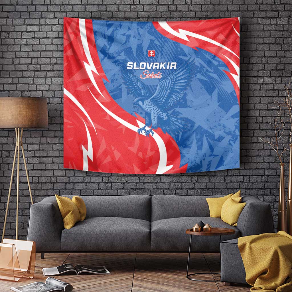 Slovakia Football Tapestry Come On Sokoli - Wonder Print Shop