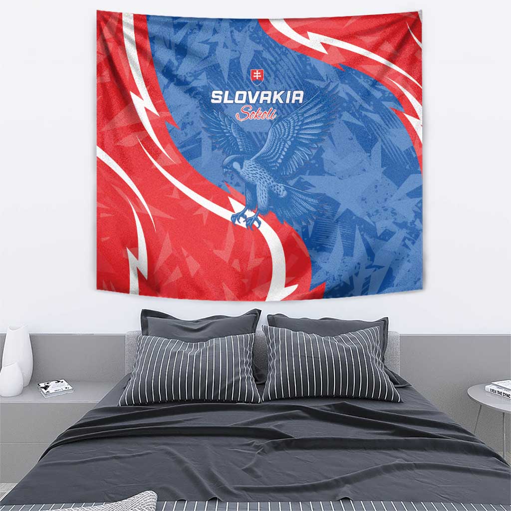 Slovakia Football Tapestry Come On Sokoli - Wonder Print Shop