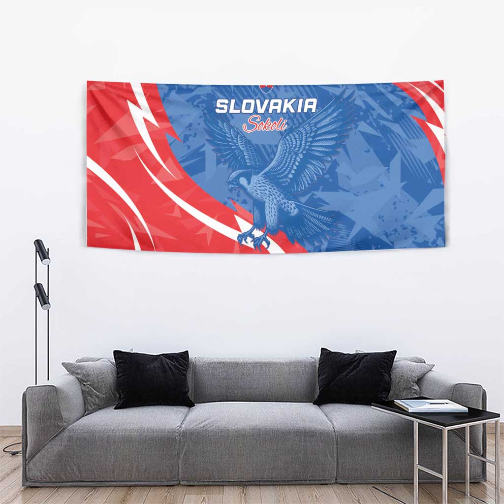 Slovakia Football Tapestry Come On Sokoli - Wonder Print Shop