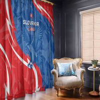 Slovakia Football Window Curtain Come On Sokoli - Wonder Print Shop