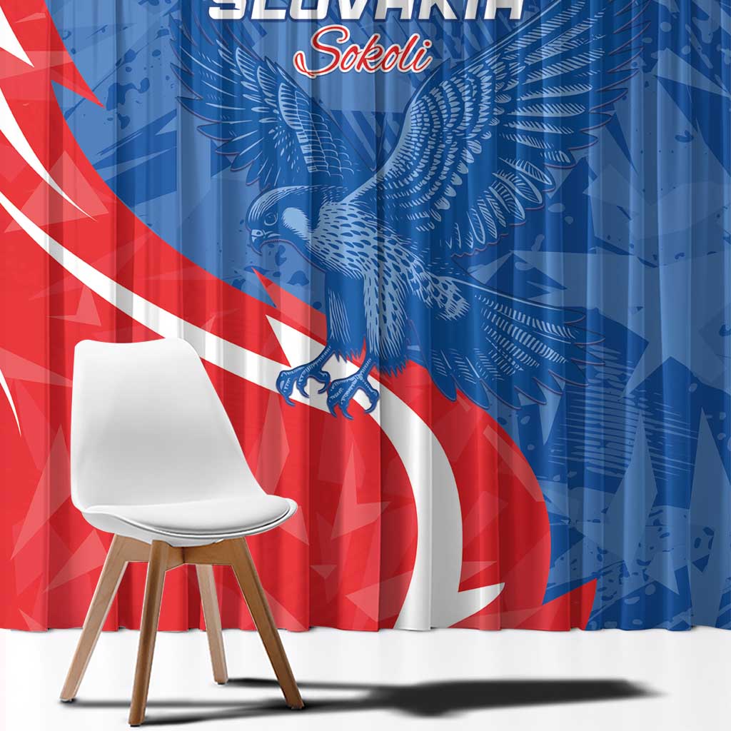 Slovakia Football Window Curtain Come On Sokoli - Wonder Print Shop