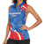 Custom Slovakia Football Women Sleeveless Polo Shirt Come On Sokoli - Wonder Print Shop
