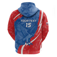 Custom Slovakia Football Zip Hoodie Come On Sokoli - Wonder Print Shop
