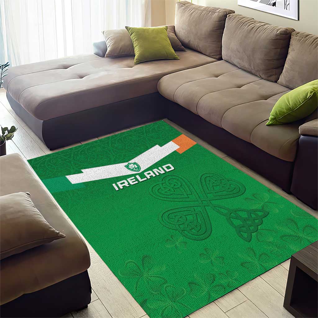 Ireland Rugby Area Rug Celtics Shamrock - Wonder Print Shop