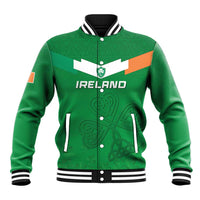 Ireland Rugby Custom Baseball Jacket Celtics Shamrock - Wonder Print Shop