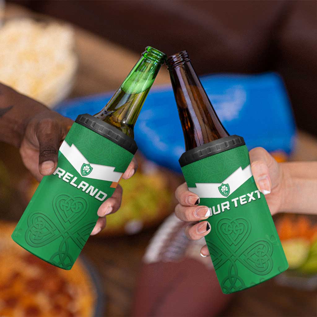 Ireland Rugby Custom 4 in 1 Can Cooler Tumbler Celtics Shamrock - Wonder Print Shop