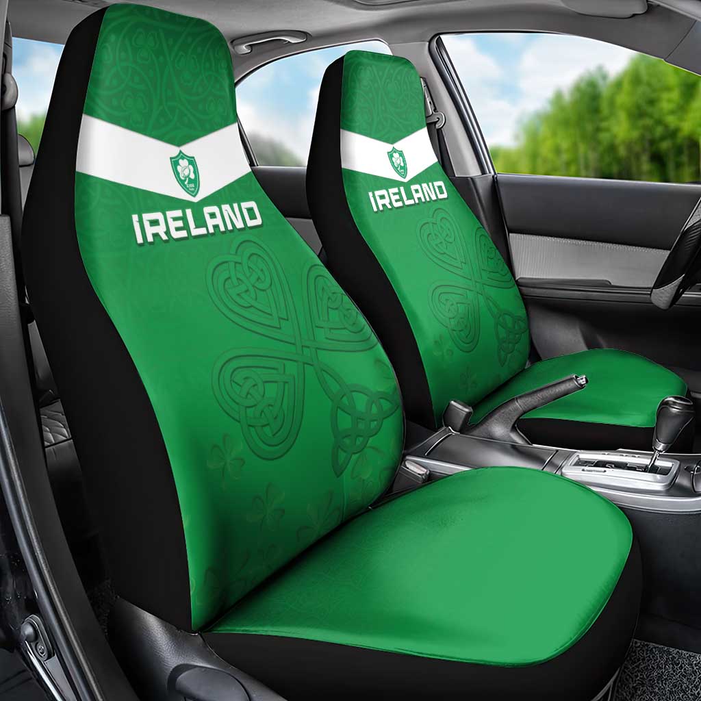 Ireland Rugby Car Seat Cover Celtics Shamrock - Wonder Print Shop