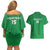 Ireland Rugby Custom Couples Matching Off Shoulder Short Dress and Hawaiian Shirt Celtics Shamrock - Wonder Print Shop