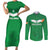 Ireland Rugby Custom Couples Matching Short Sleeve Bodycon Dress and Long Sleeve Button Shirt Celtics Shamrock - Wonder Print Shop