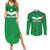 Ireland Rugby Custom Couples Matching Summer Maxi Dress and Long Sleeve Button Shirt Celtics Shamrock - Wonder Print Shop