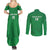 Ireland Rugby Custom Couples Matching Summer Maxi Dress and Long Sleeve Button Shirt Celtics Shamrock - Wonder Print Shop