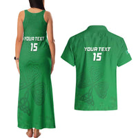 Ireland Rugby Custom Couples Matching Tank Maxi Dress and Hawaiian Shirt Celtics Shamrock - Wonder Print Shop