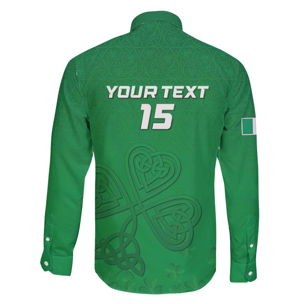 Ireland Rugby Custom Family Matching Mermaid Dress and Hawaiian Shirt Celtics Shamrock - Wonder Print Shop