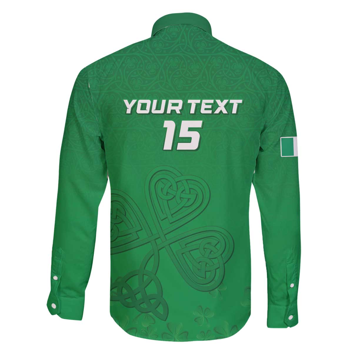 Ireland Rugby Custom Family Matching Off The Shoulder Long Sleeve Dress and Hawaiian Shirt Celtics Shamrock - Wonder Print Shop