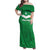 Ireland Rugby Custom Family Matching Off Shoulder Maxi Dress and Hawaiian Shirt Celtics Shamrock - Wonder Print Shop