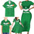 Ireland Rugby Custom Family Matching Short Sleeve Bodycon Dress and Hawaiian Shirt Celtics Shamrock - Wonder Print Shop