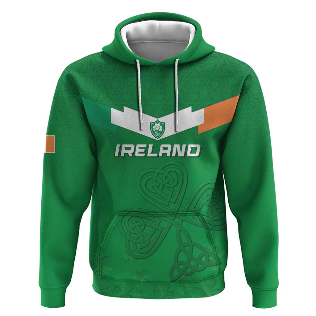 Ireland Rugby Custom Hoodie Celtics Shamrock - Wonder Print Shop