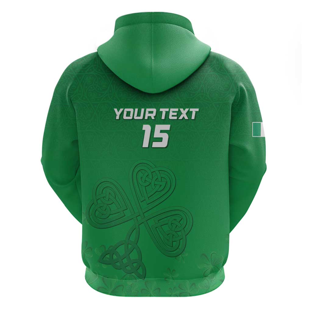 Ireland Rugby Custom Hoodie Celtics Shamrock - Wonder Print Shop