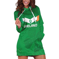 Ireland Rugby Custom Hoodie Dress Celtics Shamrock - Wonder Print Shop