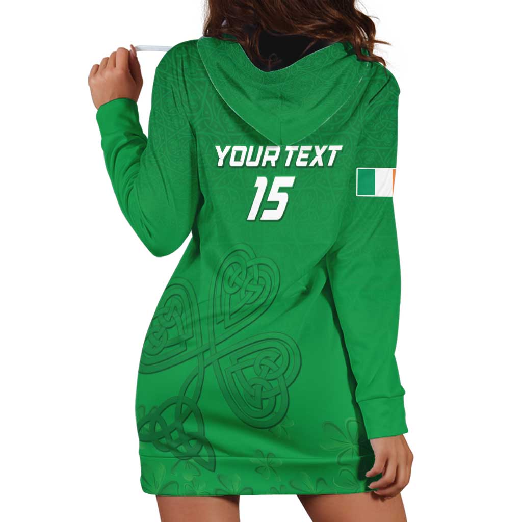 Ireland Rugby Custom Hoodie Dress Celtics Shamrock - Wonder Print Shop