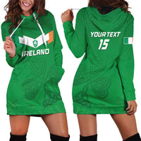 Ireland Rugby Custom Hoodie Dress Celtics Shamrock - Wonder Print Shop