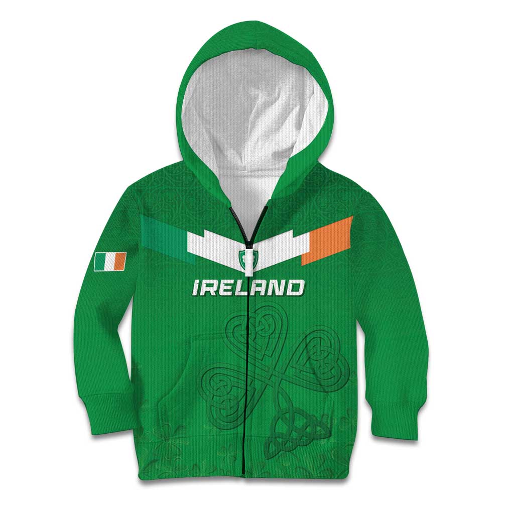 Ireland Rugby Custom Kid Hoodie Celtics Shamrock - Wonder Print Shop