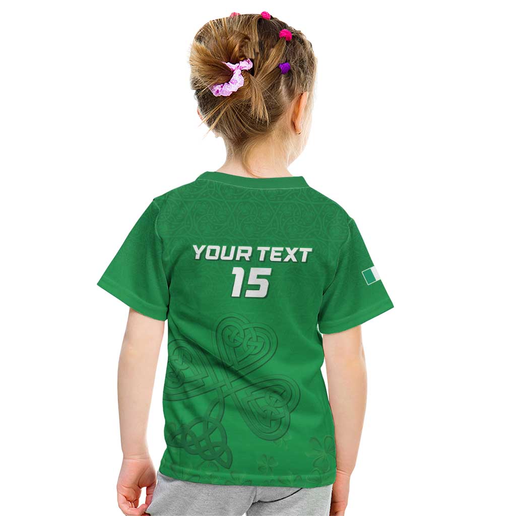 Ireland Rugby Custom Kid T Shirt Celtics Shamrock - Wonder Print Shop