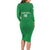 Ireland Rugby Custom Long Sleeve Bodycon Dress Celtics Shamrock - Wonder Print Shop