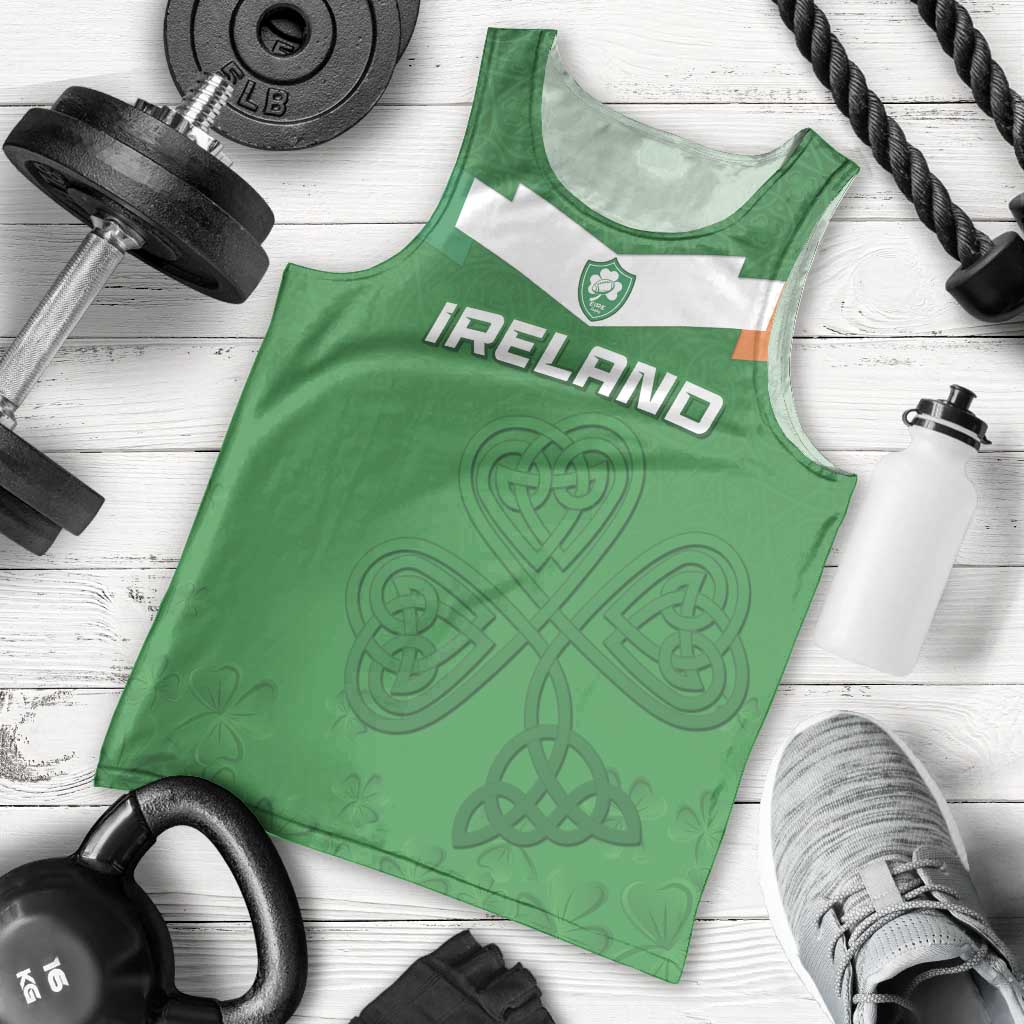 Ireland Rugby Custom Men Tank Top Celtics Shamrock - Wonder Print Shop