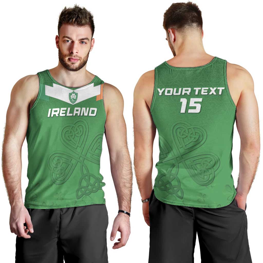 Ireland Rugby Custom Men Tank Top Celtics Shamrock - Wonder Print Shop