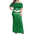 Ireland Rugby Custom Off Shoulder Maxi Dress Celtics Shamrock - Wonder Print Shop