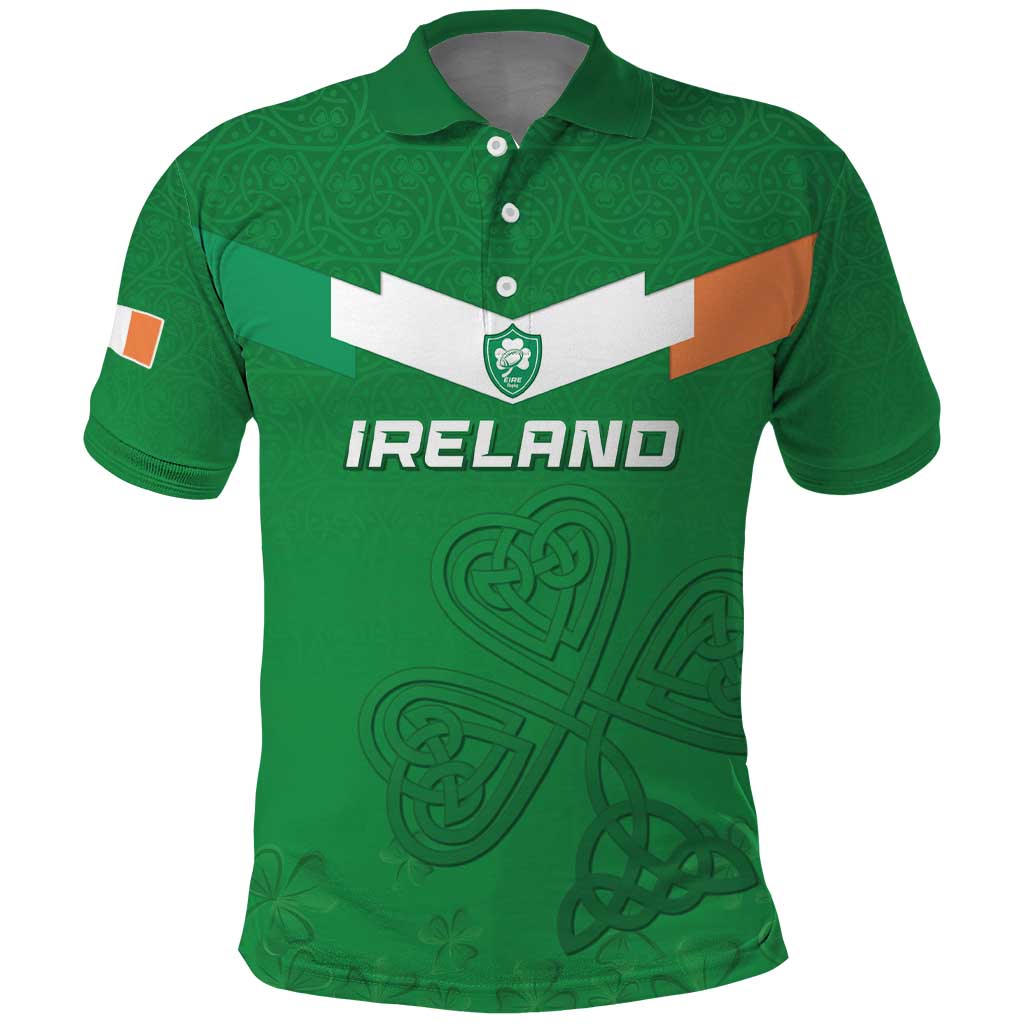 Ireland Rugby Custom Polo Shirt Celtics Shamrock - Wonder Print Shop