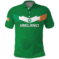 Ireland Rugby Custom Polo Shirt Celtics Shamrock - Wonder Print Shop
