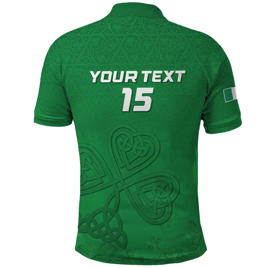 Ireland Rugby Custom Polo Shirt Celtics Shamrock - Wonder Print Shop
